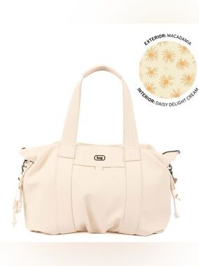 Lug Piper Matte Luxe VL Hobo Tote Bag Macadamia Cream/Ivory NWOT